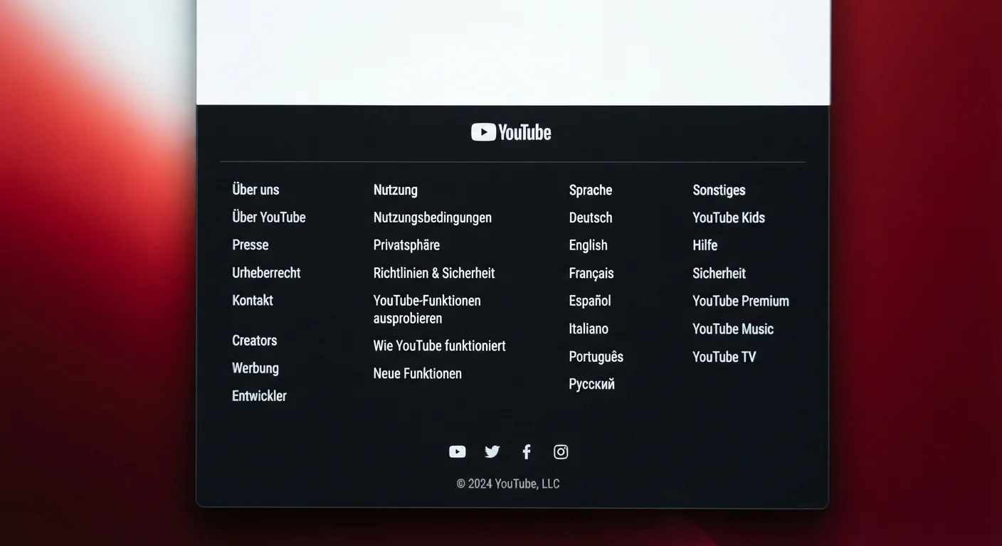 Beyond the Footer: What YouTube''s Legal Links Reveal About Platform Governance